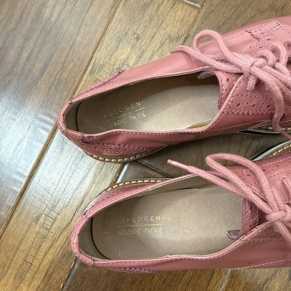 HALOGEN Atlantic-Pacific Platform Gabriela‎ Patent Oxford Chunky Academia 7.5